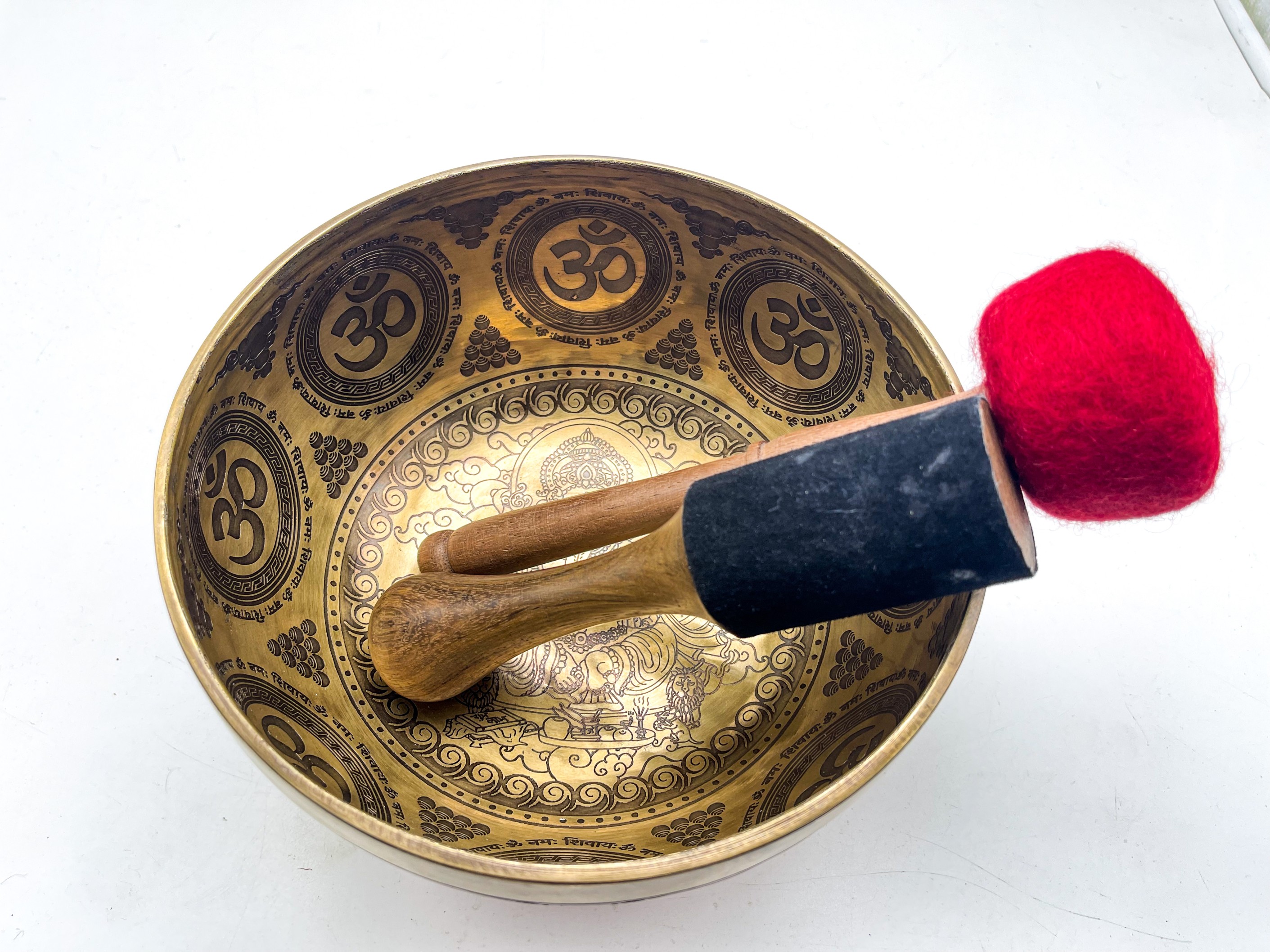 Ganesh Carving Singing Bowl