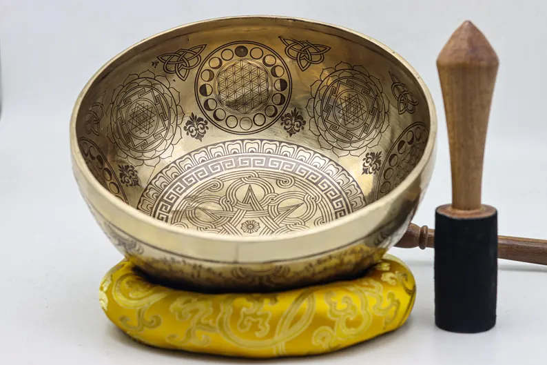 Sacred Geometry Singing Bowl